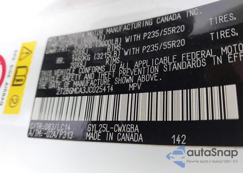 2018 Lexus Rx 450H F Sport из США, поврежденный, VIN 2T2BGMCA3JC025414